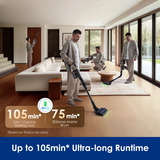 Tineco PURE ONE A90S Draadloze Steelstofzuiger Grijs, Wifi