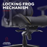 Trust GXT 721BM Ruya Pro Premium comfortabele gamingstoel Zwart/geel