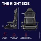 Trust GXT 721BM Ruya Pro Premium comfortabele gamingstoel Zwart/geel