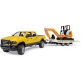 bruder RAM verhuur service met minigraafmachine Modelvoertuig 02546