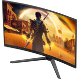 AOC C32G42ZE 31" curved gaming monitor Zwart/rood, HDMI, DisplayPort, 260 Hz OC