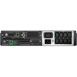 APC Smart-UPS Line Interactief 3000VA Li-ion SMTL3000RMI2UCNC ups Zwart/zilver, 2700 W, 2U, 8x C13 + 1x C19, SmartConnect, m/netwerkbeheerkaart, AVR, LCD
