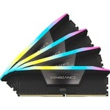 Corsair 192 GB DDR5-5200 (4x 48 GB) Quad-Kit werkgeheugen Zwart, CMH192GX5M4B5200C38, Vengeance RGB, XMP