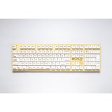 Ducky One 2 x Shiba Says, toetsenbord Geel/wit, US lay-out, Cherry MX Brown, RGB leds, MDA Profile PBT Dye-sub