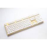 Ducky One 2 x Shiba Says, toetsenbord Geel/wit, US lay-out, Cherry MX Brown, RGB leds, MDA Profile PBT Dye-sub