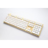 Ducky One 2 x Shiba Says, toetsenbord Geel/wit, US lay-out, Cherry MX Brown, RGB leds, MDA Profile PBT Dye-sub