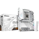 GIGABYTE X870 AORUS ELITE X3D ICE socket AM5 moederbord Zilver/wit, RAID, 5 Gb-LAN, WLAN, BT, Sound, ATX