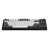 Hator Skyfall Pro Wireless RGB mechanisch gaming toetsenbord Zwart, US lay-out (QWERTY), HATOR Aurum Vanilla Silent, 80% (TKL)	, RGB, Double-shot PBT, Hot-swap, 2.4GHz | Bluetooth | USB-C