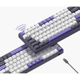 Iqunix F97 Lavandin Wireless Mechanical Keyboard Lavendel, US lay-out (QWERTY), IQUNIX Moonstone, 96%, RGB leds, Hot-swappable, PBT, 2.4GHz | Bluetooth 5.1 | USB-C