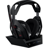 Logitech G Astro A50 LIGHTSPEED over-ear gaming headset Zwart, Basisstation (Gen 5), Pc, Xbox, PS5, Nintendo Switch, Bluetooth / USB-C