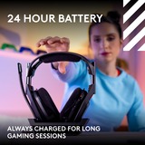 Logitech G Astro A50 LIGHTSPEED over-ear gaming headset Zwart, Basisstation (Gen 5), Pc, Xbox, PS5, Nintendo Switch, Bluetooth / USB-C