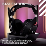 Logitech G Astro A50 LIGHTSPEED over-ear gaming headset Zwart, Basisstation (Gen 5), Pc, Xbox, PS5, Nintendo Switch, Bluetooth / USB-C