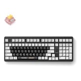 MCHOSE x Unbox Therapy - UT98 Mechanical Keyboard, toetsenbord Classic Therapy, Silent Peach V3 Switch, 98%, RGB, Hot swap, 2.4 GHz / USB-C / Bluetooth
