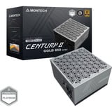 Montech Century II modulaire 850 watt voeding  Zilver, 1x 12V-2x6, 4x PCIe