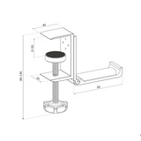 Neomounts ADS11-171SL Headset houder Zilver