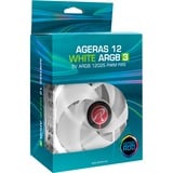 RAIJINTEK Ageras 12 White ARGB-3 case fans Wit, 3 stuks, 120 x 120 x 25 mm, PWM