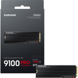 Samsung 9100 PRO Heatsink 8 TB SSD PCIe 5.0 x4, NVMe 2.0, M.2 2280