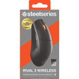 SteelSeries Rival 3 Wireless Gen 2 gaming muis Zwart, 18.000 dpi, RGB, 2.4GHz / Bluetooth 5.0