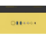 Thermaltake View 390 Air Butter Caramel midi tower behuizing Geel | 2x USB-A | 1x USB-C | Tempered Glass