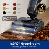 Tineco FLOOR ONE S7 Stretch Steam Stofzuiger met Dweilfunctie nat- en droogzuiger Zwart