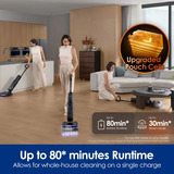 Tineco FLOOR ONE S7 Stretch Steam Stofzuiger met Dweilfunctie nat- en droogzuiger Zwart