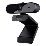 Trust Taxon QHD Webcam Zwart, Autofocus | dubbele microfoon | privacyfilter