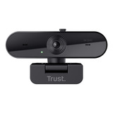 Trust Taxon QHD Webcam Zwart, Autofocus | dubbele microfoon | privacyfilter