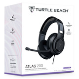 Turtle Beach Atlas 200 bekabelde multiplatform gaming headset over-ear  Zwart, Pc, PlayStation 4, PlayStation 5, Xbox, Smartphone