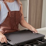 Victoria Omkeerbare Bakplaat 50 x 35 cm, Seasoned grillplaat Zwart, Color packaging