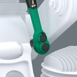 Wera 8010 B Zyklop Comfort ratel Zwart/groen, met omschakelpal en 3/8" aandrijving