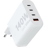 Xtorm 140W GaN² Ultra wandoplader Wit, 3x USB-C, 1x USB-A
