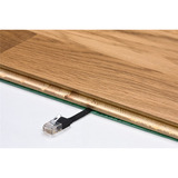 goobay CAT 6A Flat Patch Cable U/UTP, 5 meter kabel Zwart/blauw