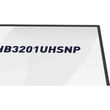 iiyama ProGraphic HB3201UHSNP-B1 31.5" 4K Ultra HD monitor Zwart (mat), 1x DisplayPort, 1x HDMI, 2x USB-C, 3x USB-A, 1x RJ-45