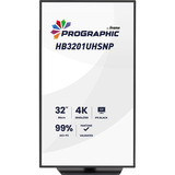 iiyama ProGraphic HB3201UHSNP-B1 31.5" 4K Ultra HD monitor Zwart (mat), 1x DisplayPort, 1x HDMI, 2x USB-C, 3x USB-A, 1x RJ-45