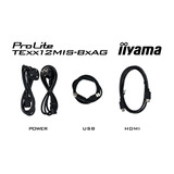iiyama ProLite TE8612MIS-B4AG 85.6" 4K Ultra HD Public Display Zwart (mat), 2x HDMI | 1x DisplayPort | VGA | LAN | WiFi | 24/7 | Touch