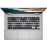ASUS Chromebook Flip CB1400FKA-EC0096 14"  2-in-1 laptop Zilver | N6000 | UHD Graphics | 8 GB | 64 GB eMMC | Touch