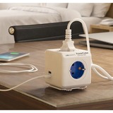 Allocacoc PowerCube | Extended USB | stekkerdoos stekkerdoos Wit/grijs