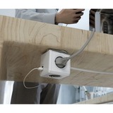 Allocacoc PowerCube | Extended USB | stekkerdoos stekkerdoos Wit/grijs