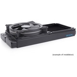 Alphacool Shroud & decoupling 140mm (7mm thickness) inkl. 4x M3x37mm Screws inbouwframe Zwart
