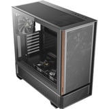 Antec P30 AIR midi tower behuizing Zwart/houtkleur | 2x USB-A | 1x USB-C | Tempered Glass