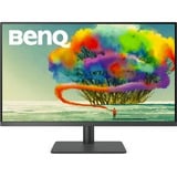 BenQ PD3205U 32" 4K UHD monitor Donkergrijs, HDMI, DisplayPort, 3x USB-A 3.2 (5 Gbit/s), 2x USB-B, USB-C 3.2 (5 Gbit/s)