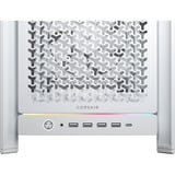 Corsair FRAME 5000D RS midi tower behuizing Wit | 4x USB-A | 1x USB-C | RGB | Tempered Glass