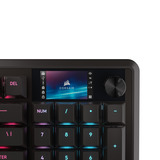 Corsair VANGUARD PRO 96 RGB mechanisch gaming toetsenbord Zwart, US lay-out (QWERTY), Corsair MGX, 96%, RGB, Keycaps PBT double-shot, ABS single-shot, Hot-swap