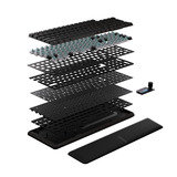 Corsair VANGUARD PRO 96 RGB mechanisch gaming toetsenbord Zwart, US lay-out (QWERTY), Corsair MGX, 96%, RGB, Keycaps PBT double-shot, ABS single-shot, Hot-swap