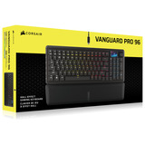 Corsair VANGUARD PRO 96 RGB mechanisch gaming toetsenbord Zwart, US lay-out (QWERTY), Corsair MGX, 96%, RGB, Keycaps PBT double-shot, ABS single-shot, Hot-swap