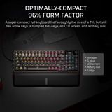 Corsair VANGUARD PRO 96 RGB mechanisch gaming toetsenbord Zwart, US lay-out (QWERTY), Corsair MGX, 96%, RGB, Keycaps PBT double-shot, ABS single-shot, Hot-swap