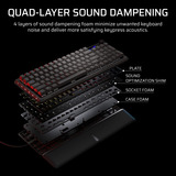 Corsair VANGUARD PRO 96 RGB mechanisch gaming toetsenbord Zwart, US lay-out (QWERTY), Corsair MGX, 96%, RGB, Keycaps PBT double-shot, ABS single-shot, Hot-swap