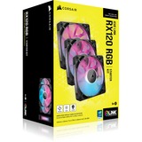 Corsair iCUE LINK RX120 RGB Starterskit case fan Zwart, 3 stuks, 4-pin PWM