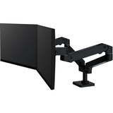 Ergotron LX Pro Dual Side-by-Side Arm monitorarm Zwart