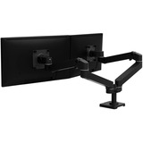 Ergotron LX Pro Dual Side-by-Side Arm monitorarm Zwart